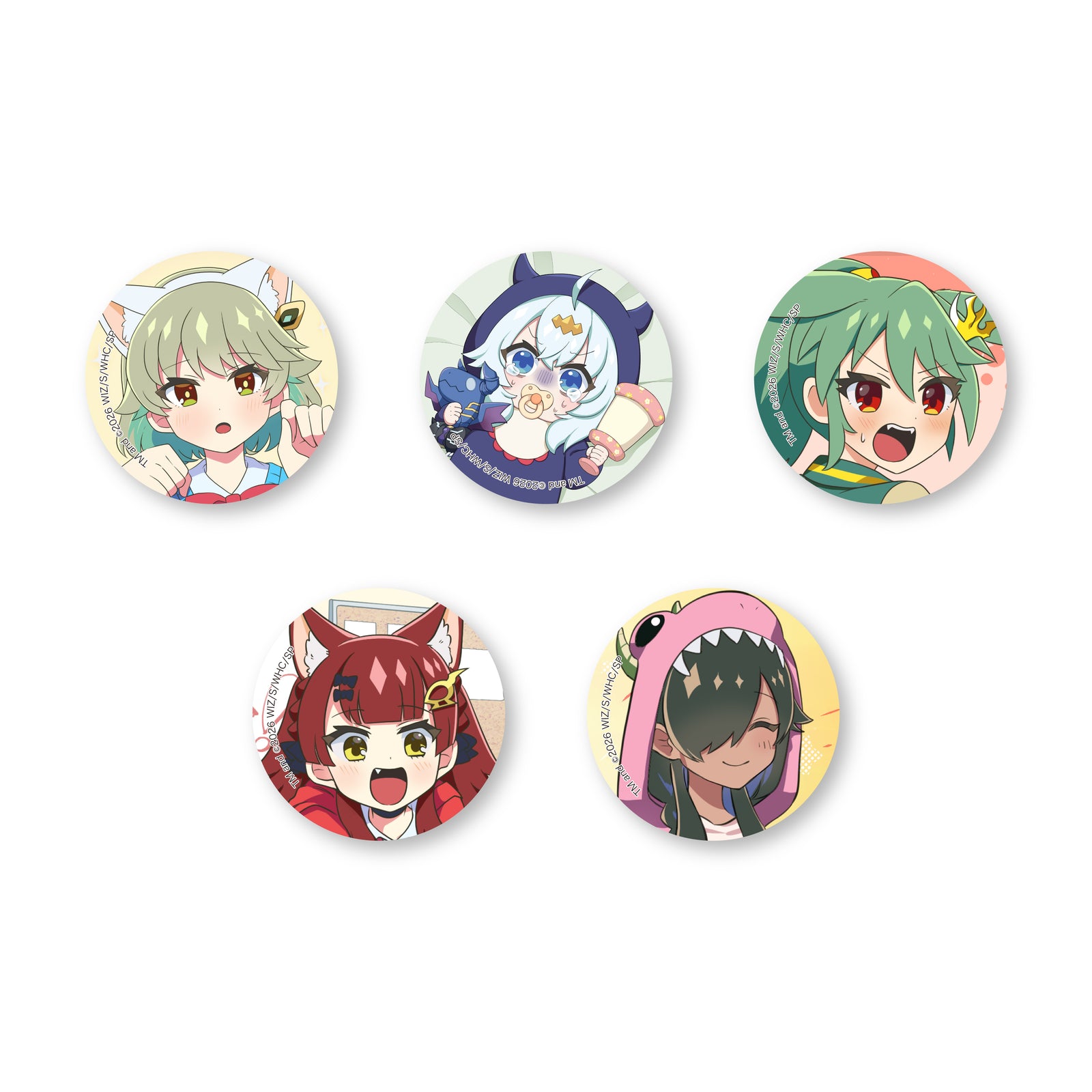 とらドラ！　DMMスクラッチ E賞　缶バッジ　書き下ろしイラストセット＋竜児 キャラクターグッズ とらドラ！ DMMスクラッチ E賞 缶バッジ